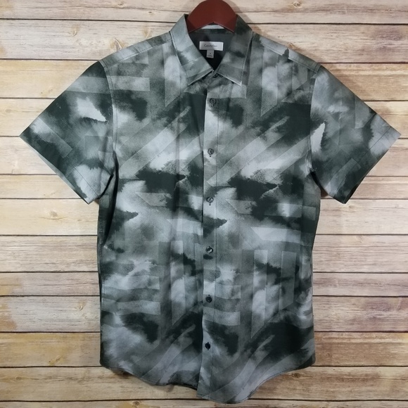 Calvin Klein Other - 🌹Men's Calvin Klein Abstract Button Down Shirt🌹